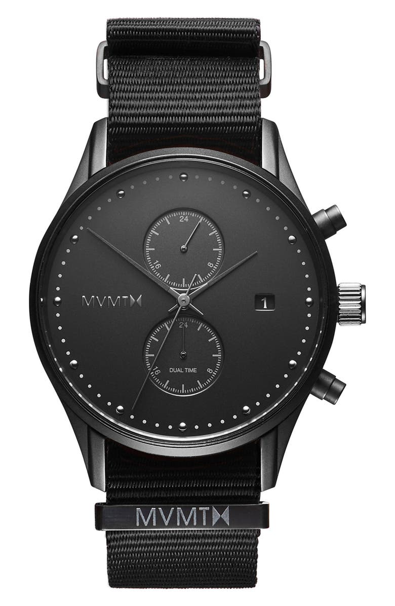 MVMT Voyager Chronograph Canvas Strap Watch, 42mm | Nordstrom