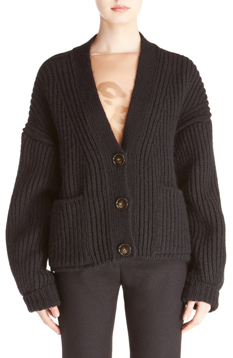 Acne Studios Hadlee Chunky Knit Button Cardigan | Nordstrom