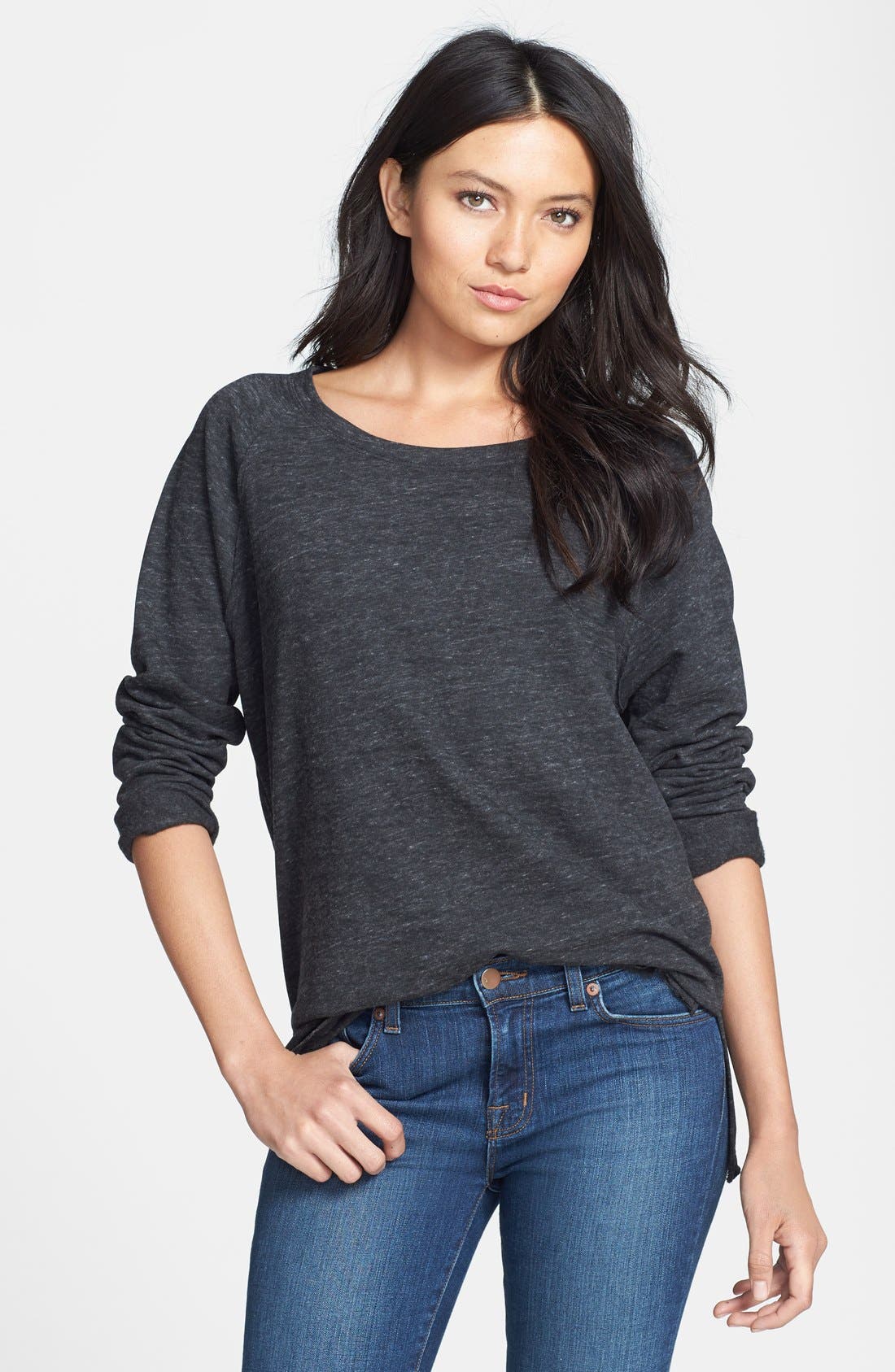 Stem Heathered Raglan Sleeve Pullover Nordstrom