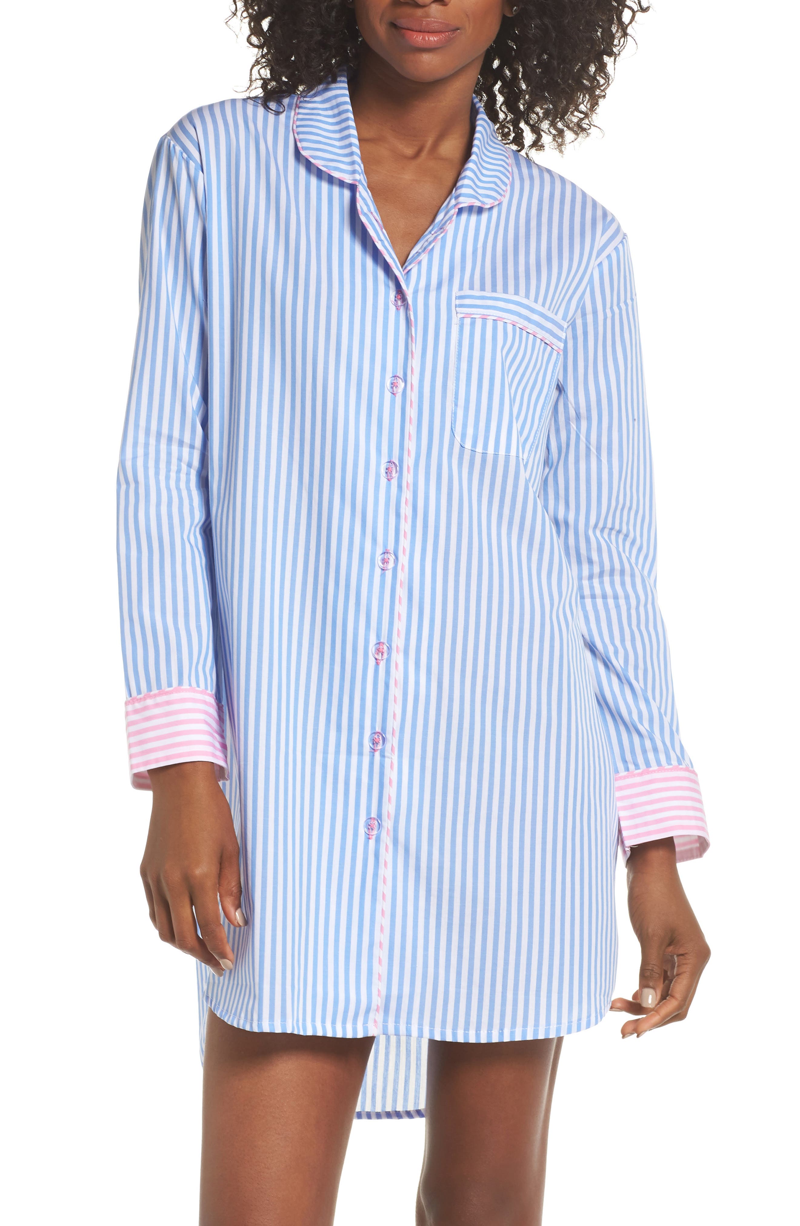 Sant And Abel Braddock Nightshirt, Blue