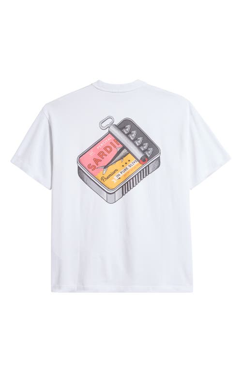 Shop Percival Sardines Oversize Graphic T-shirt In White