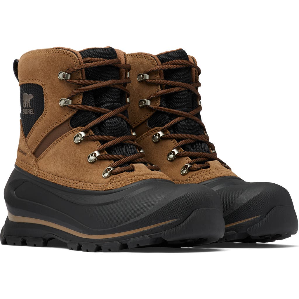 Sorel Buxton Lace Boots In Delta/black