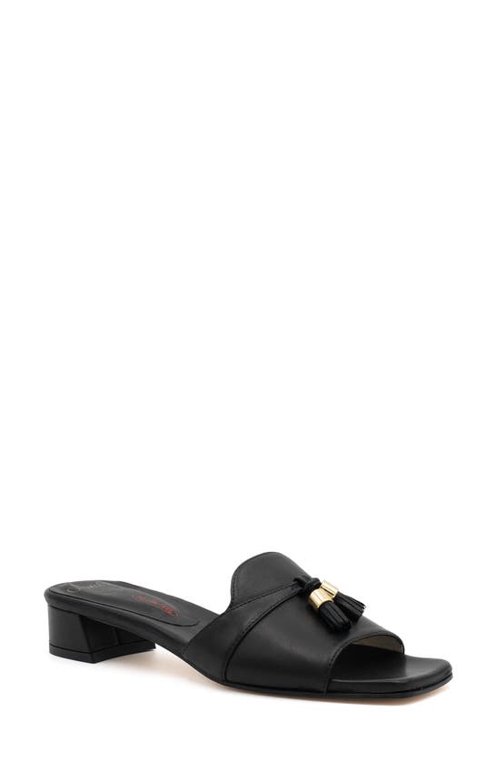 Amalfi By Rangoni Bussola Slide Sandal In Black