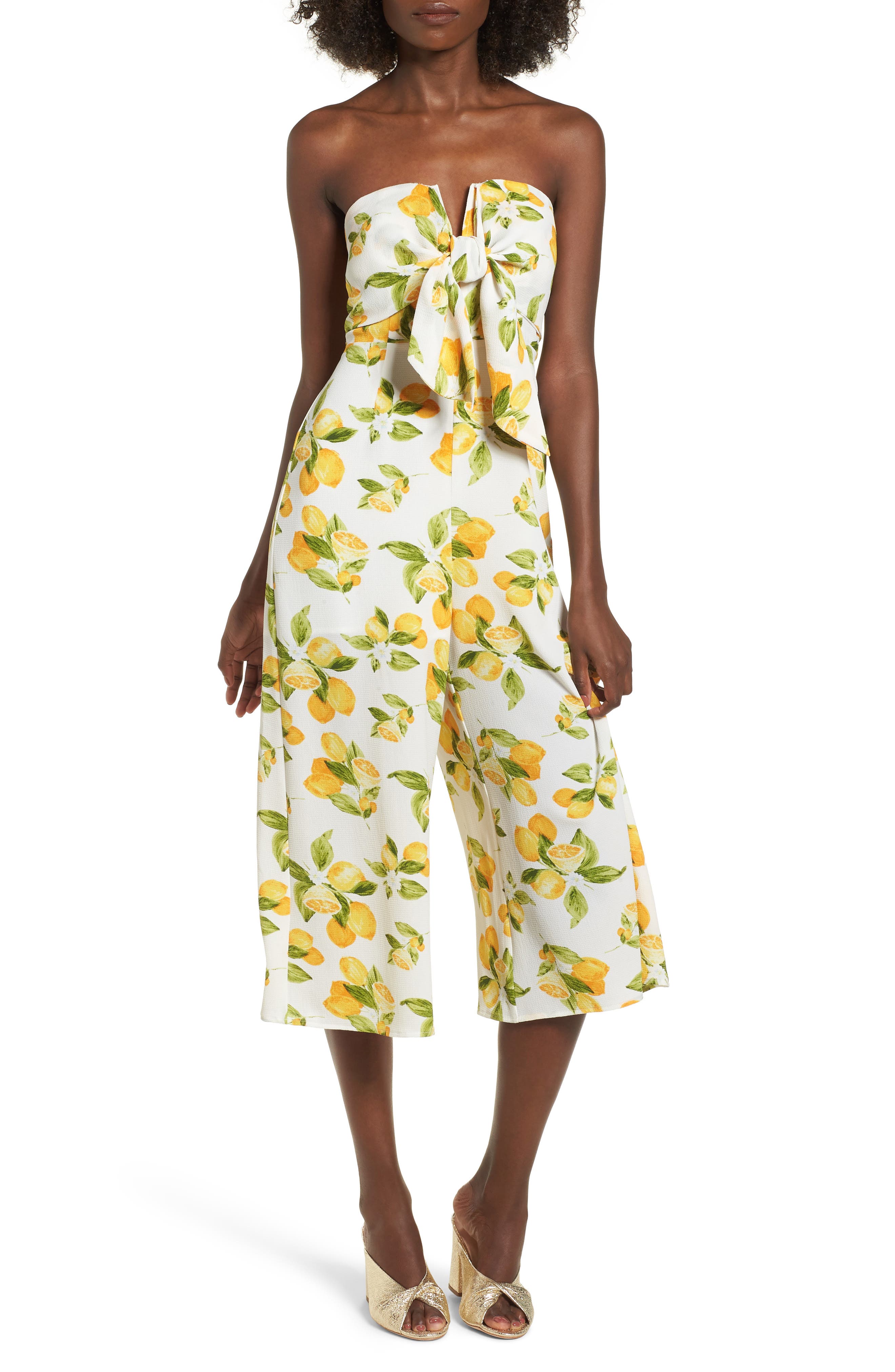 nordstrom yellow jumpsuit