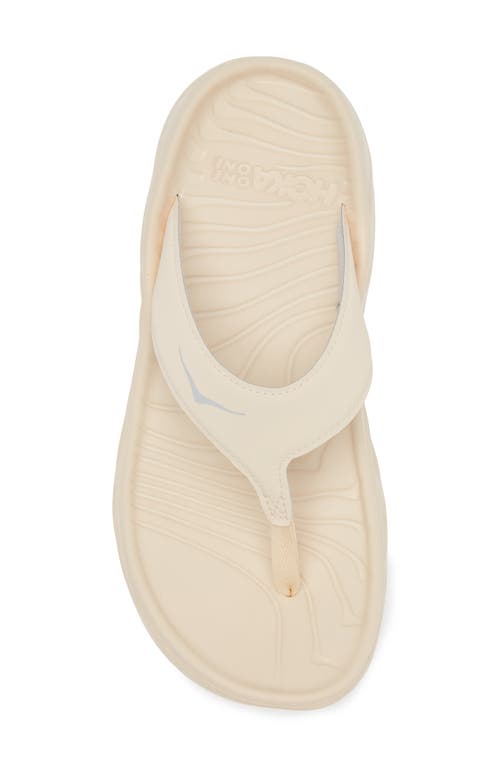 Shop Hoka Gender Inclusive Ora Recovery Flip Flop In Vanilla/lunar Rock