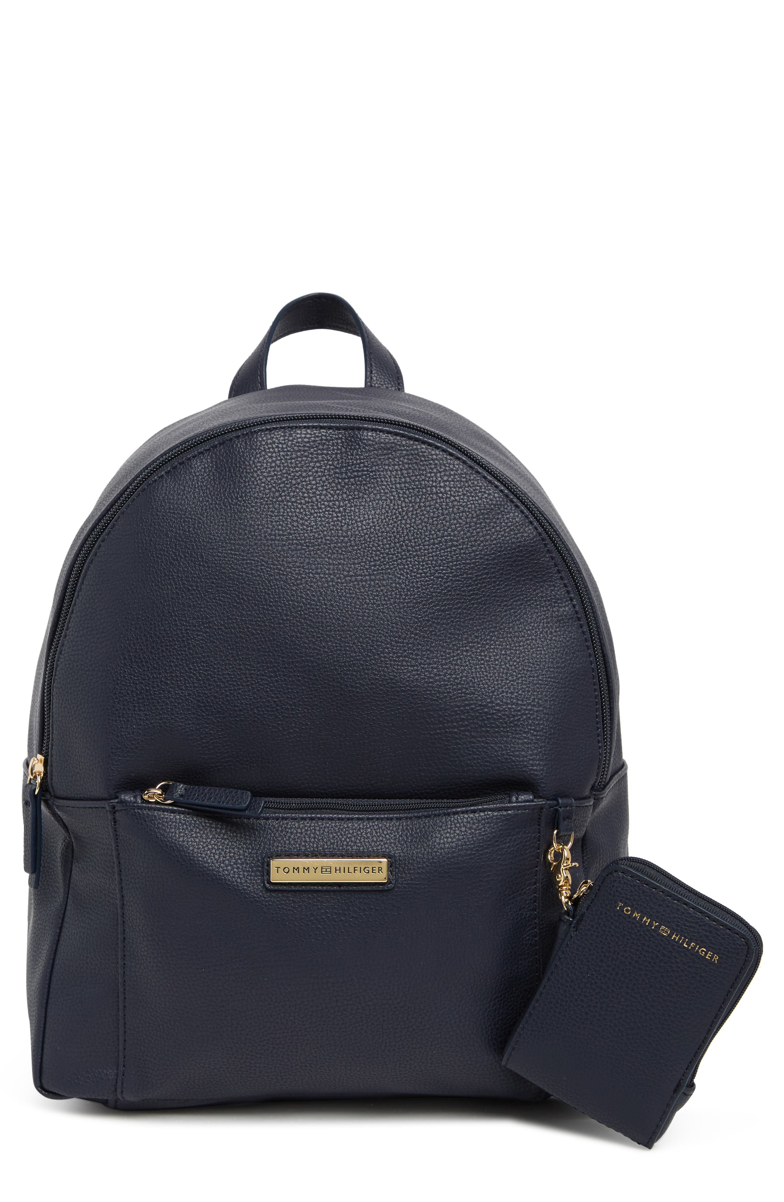 tommy hilfiger black backpack women's