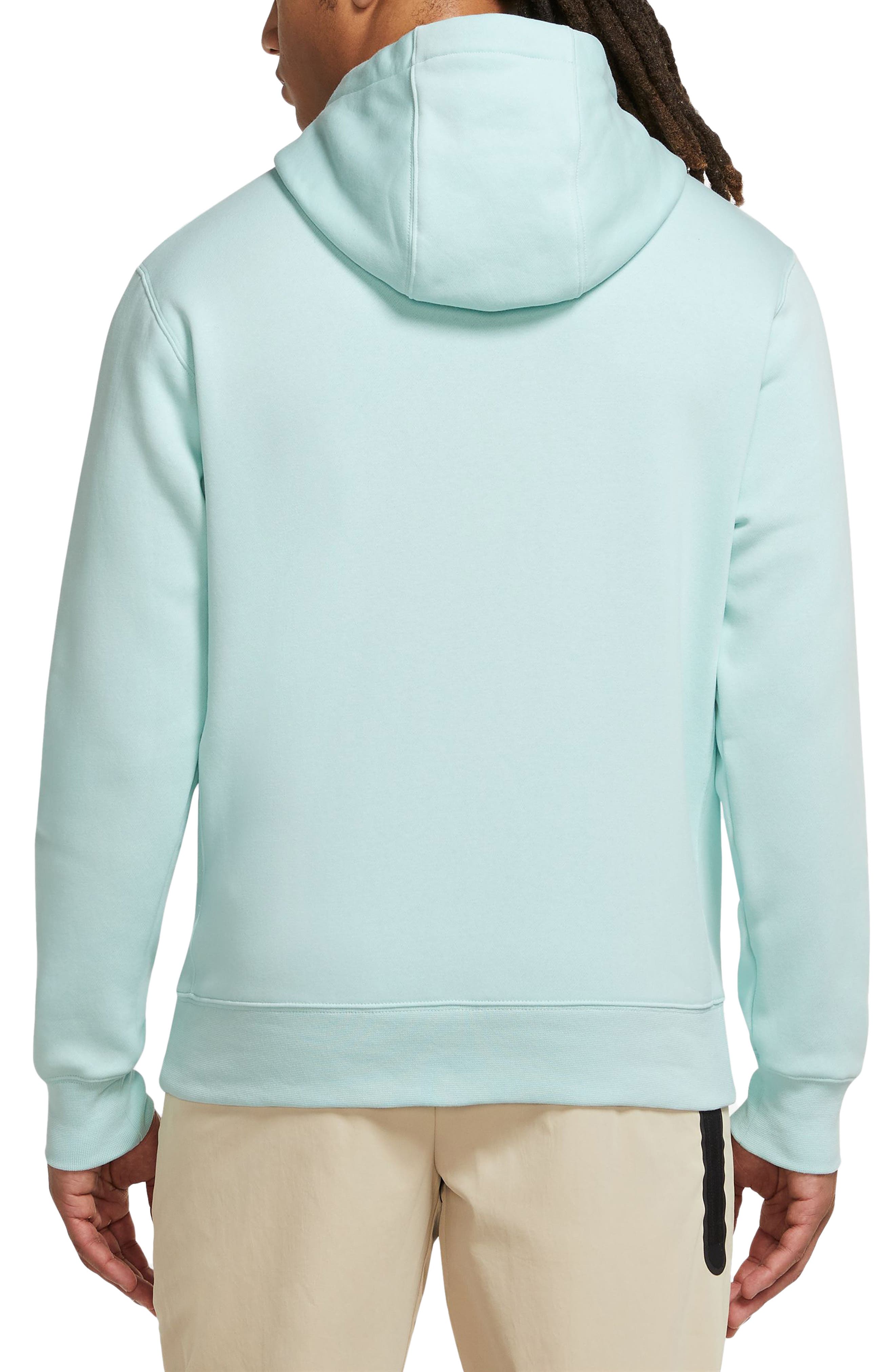 Nike club best sale hoodie bleached aqua