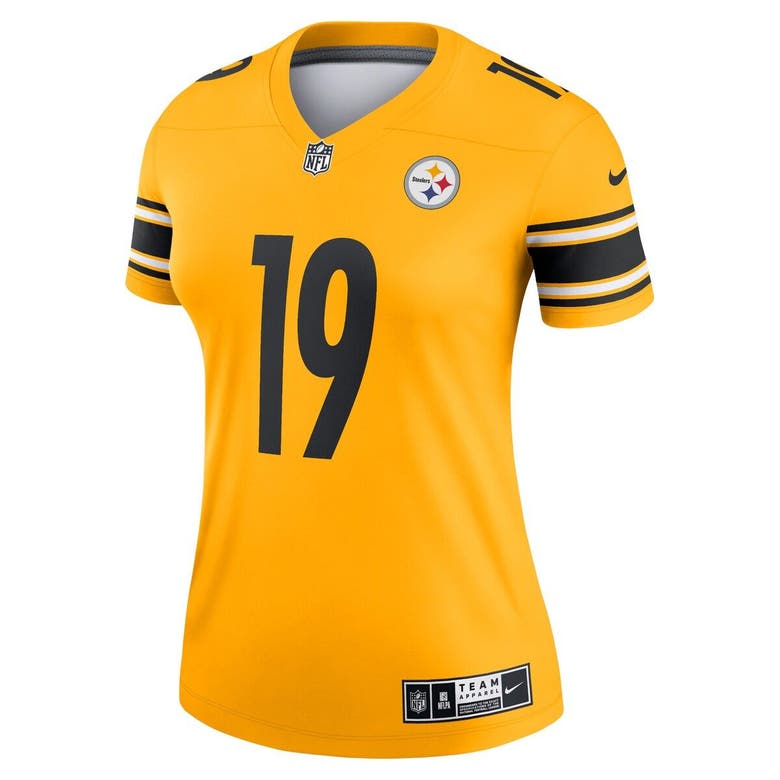 Nike Women's Juju Smith-Schuster Gold-Tone Pittsburgh Steelers Inverted Legend Jersey - Gold-Tone