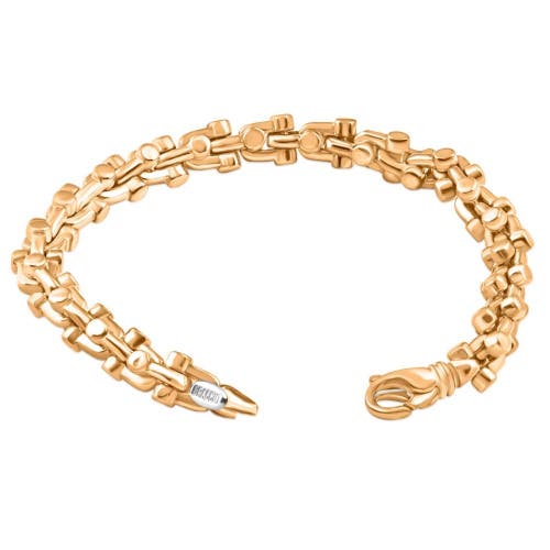 Shop Bliss Diamond Solid 14k Yellow Gold 59 Grams 10mm Heavy Masculine Bracelet 8"