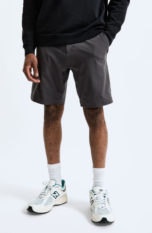 Shop Reigning Champ Stretch Warp Knit Coach's Shorts In Carbon