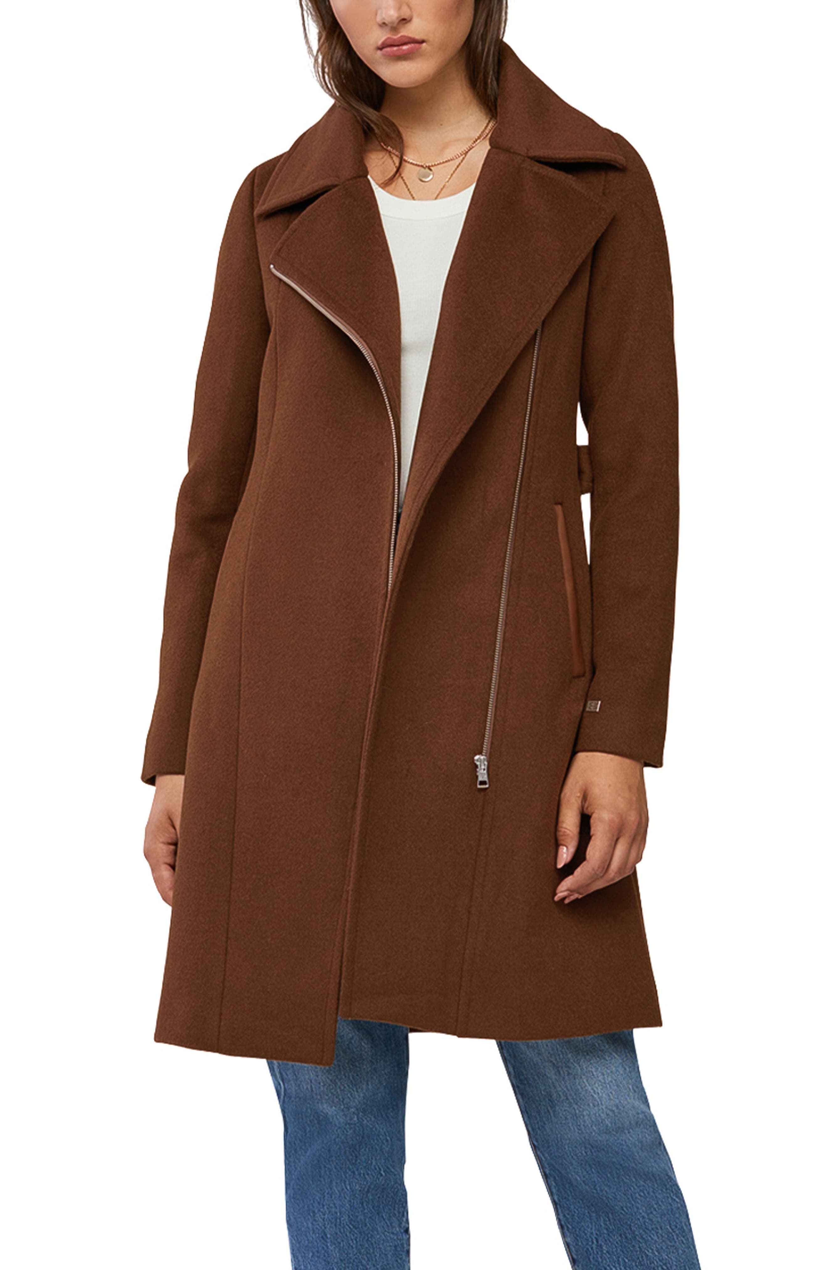 chestnut wool coat