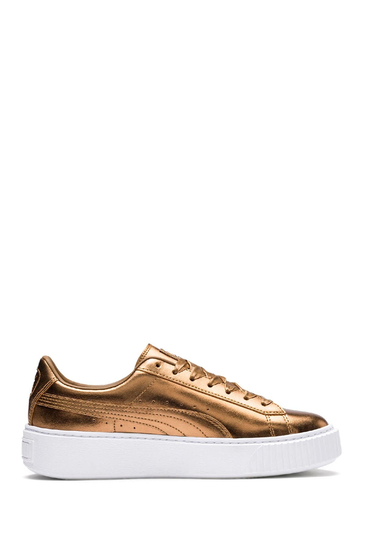 puma ladies basket platform luxe sneakers