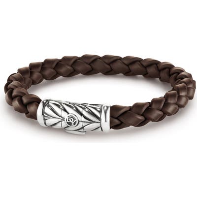 David Yurman Chevron Brown Rubber Bracelet