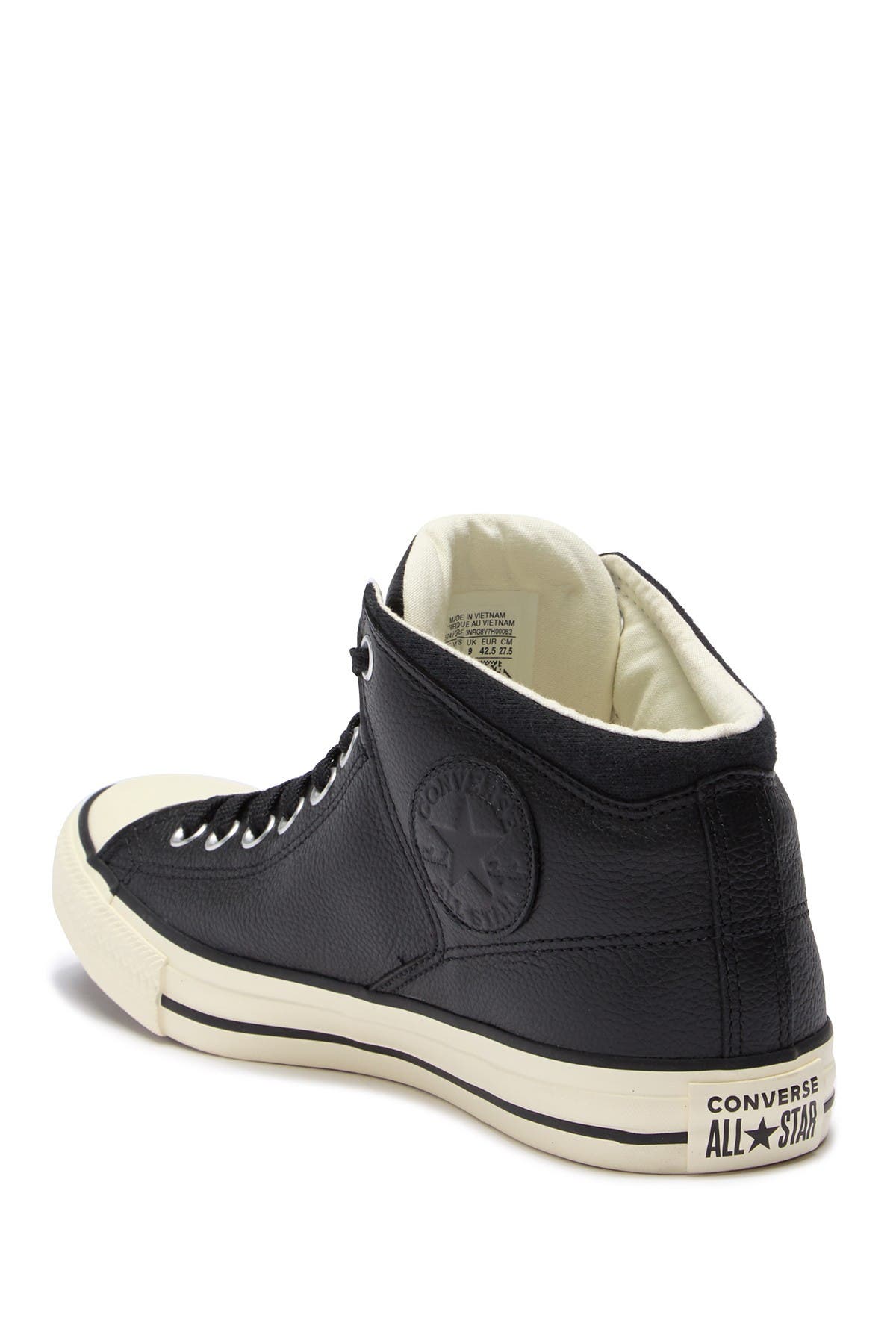 converse men's street leather high top sneaker