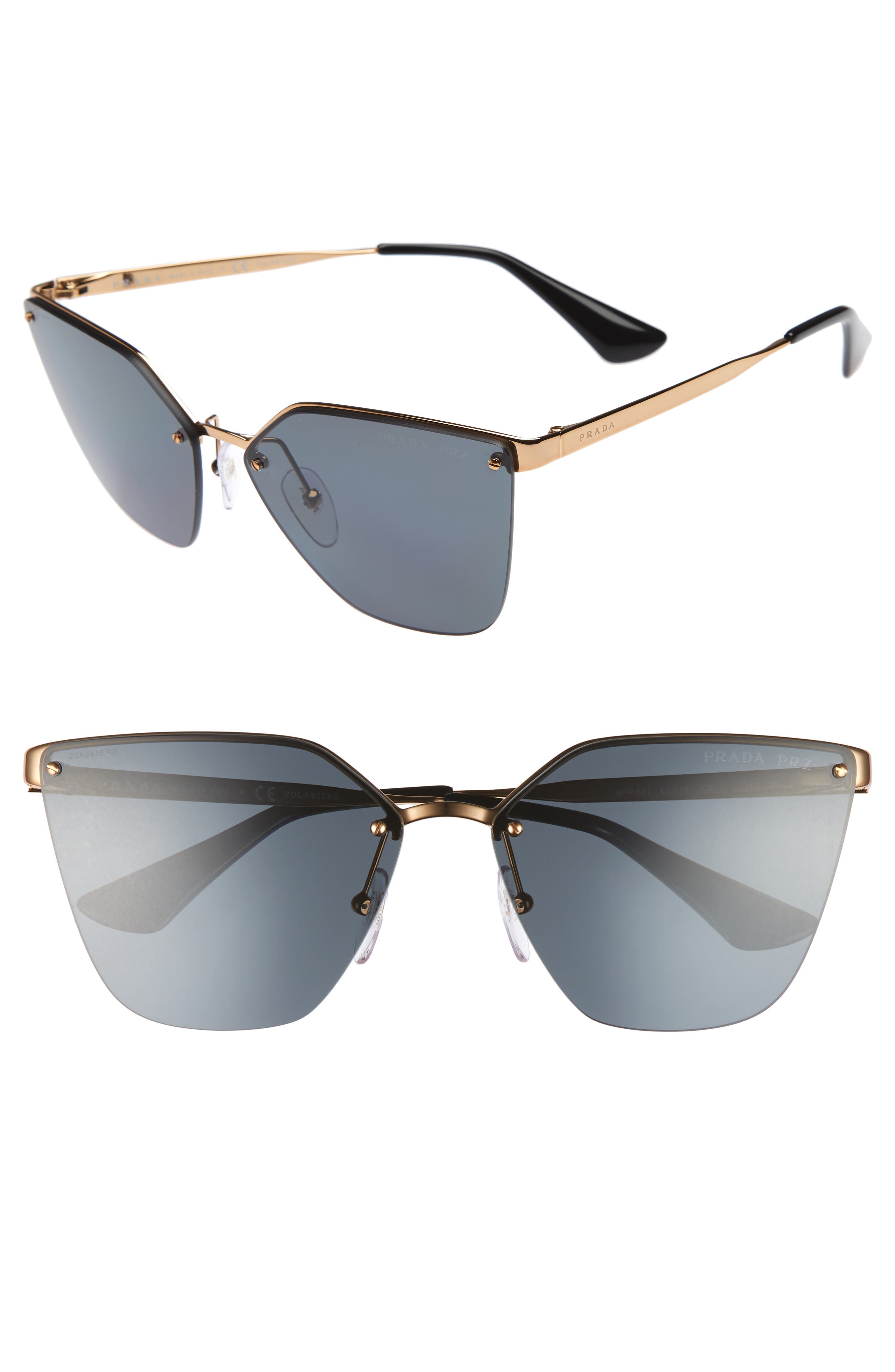 prada rimless sunglasses