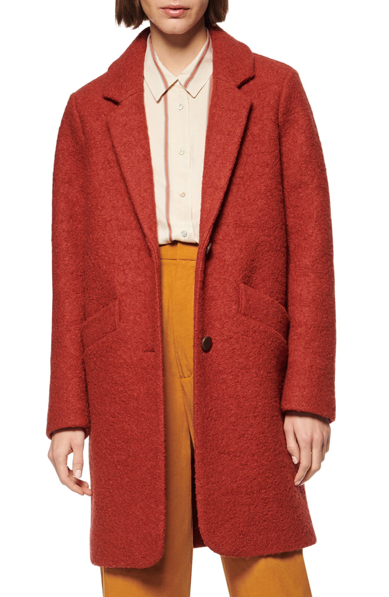 Marc new york pressed hotsell boucle coat