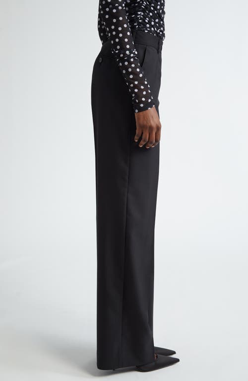 Shop Dolce & Gabbana Dolce&gabbana Wool Flare Leg Pants In N0000 Nero