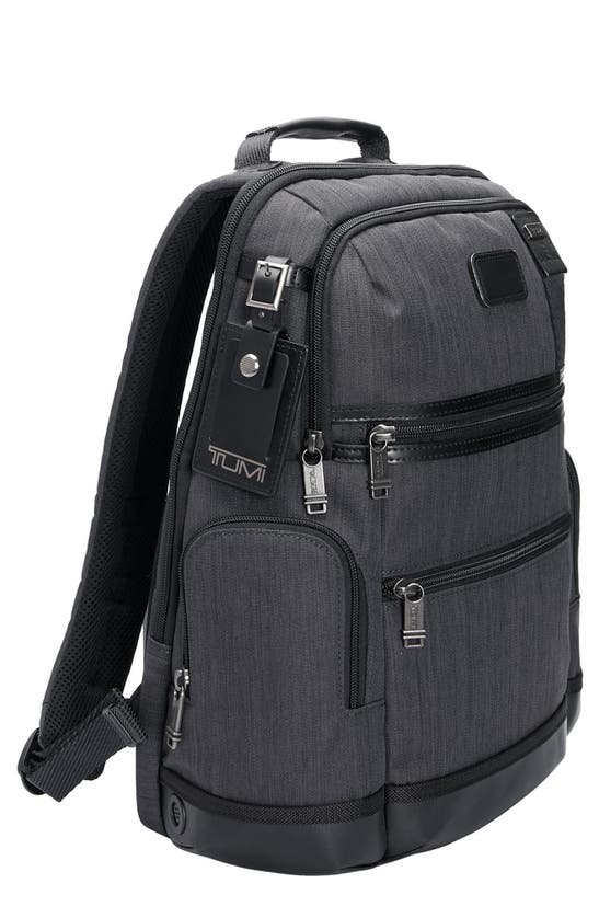 Tumi Parrish Leather Trimmed Backpack In Charcoal | ModeSens