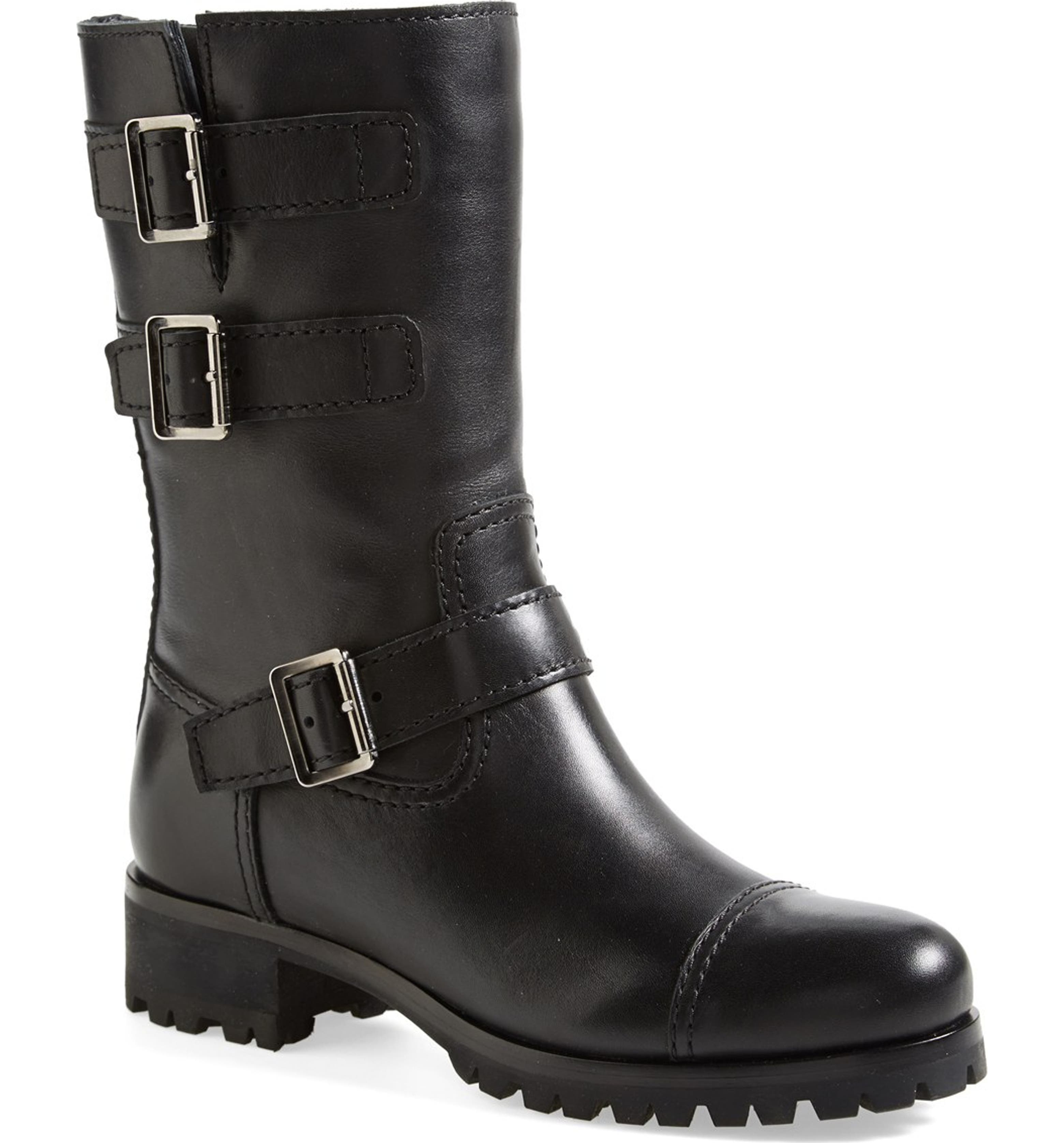 Prada Buckled Moto Boot (Women) | Nordstrom