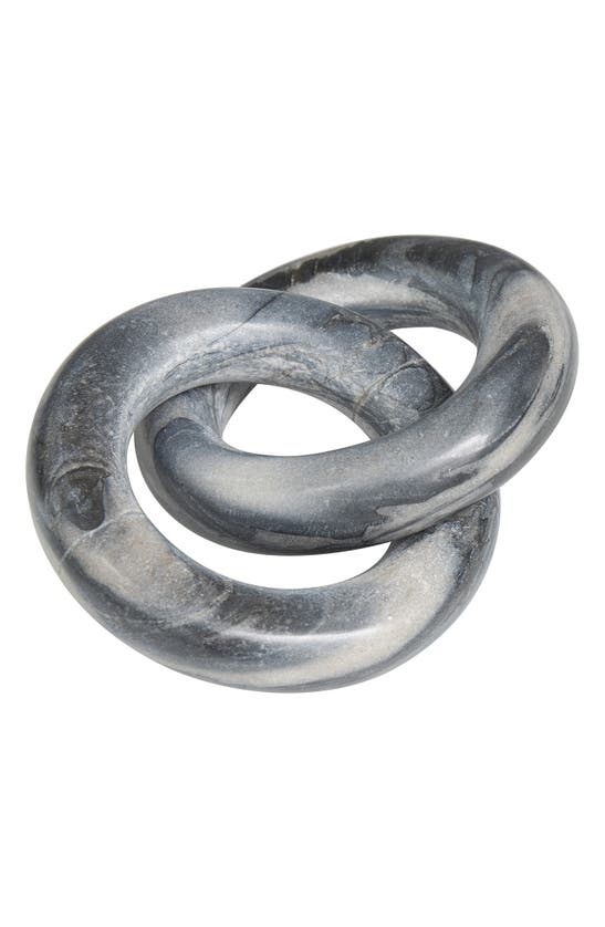 Shop Vivian Lune Home Marble Chain Sculpture In Black