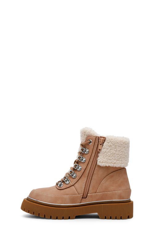 Shop Dolce Vita Dv By  Kids' Chiara Combat Boot In Tan