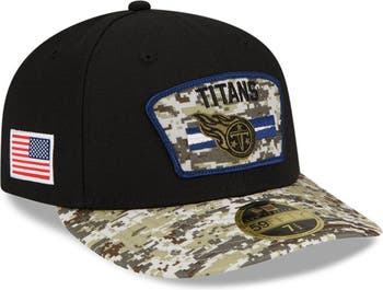 Men's New Era Black/Camo Tennessee Titans 2021 Salute To Service 59FIFTY  Fitted Hat