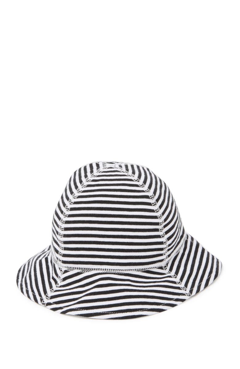 SAN DIEGO HAT Infant Striped Bucket Sun Hat, Main, color, BLACK
