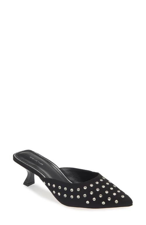 Shop Avec Les Filles Quincy Metallic Pointed Toe Slingback Pump In Black