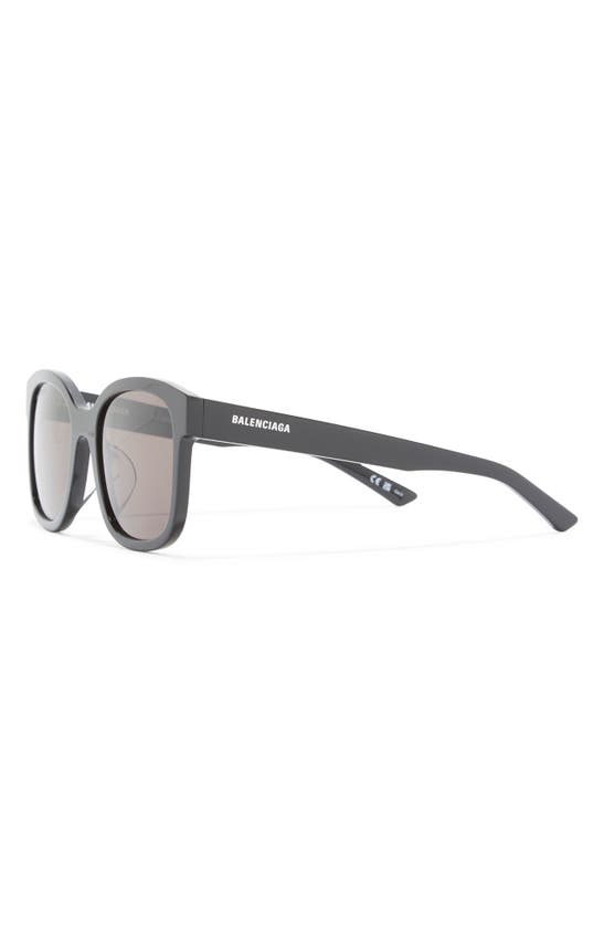 Shop Balenciaga 52mm Square Sunglasses In Black Black Grey