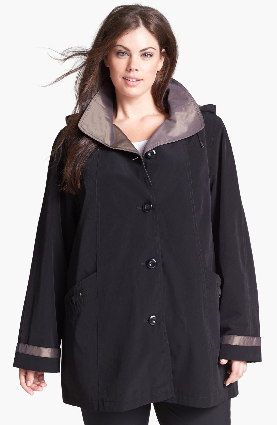 plus size stadium coat