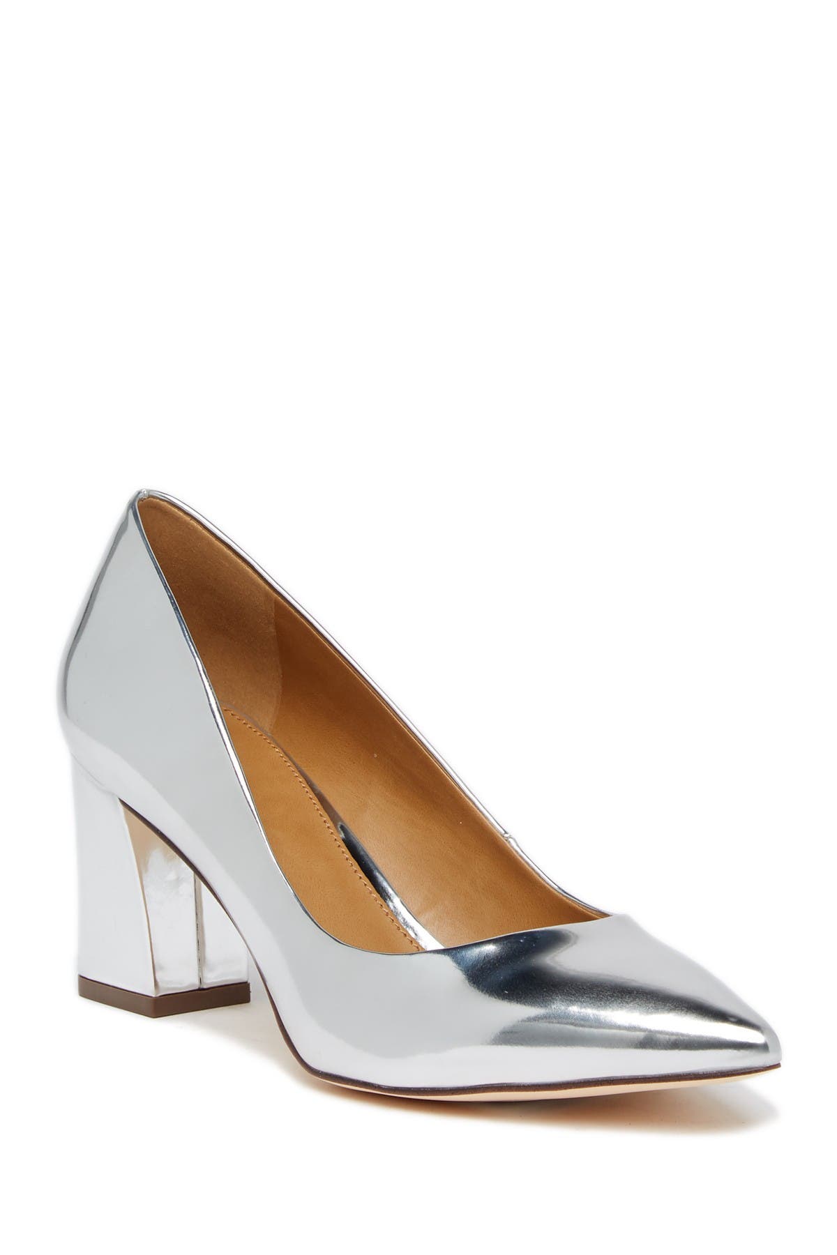 wide width block heel pumps