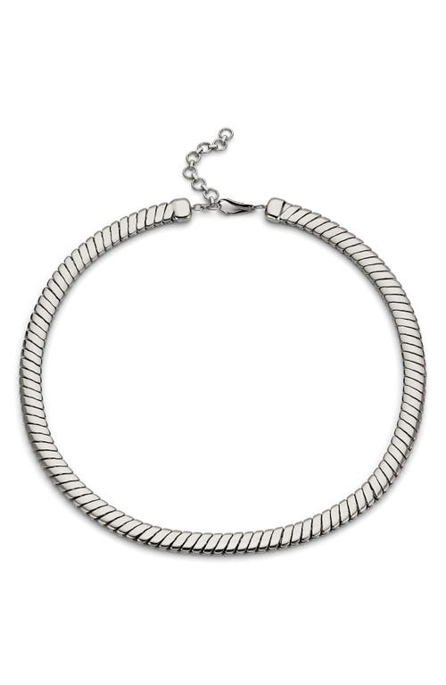 Shop Nadri Sunlight Chain Necklace In Rhodium