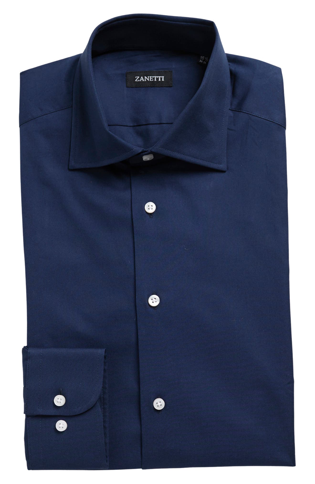 Mens Nicole Miller New York 15.5 32/33  Dress Shirt Button Up Blue Modern Fit 