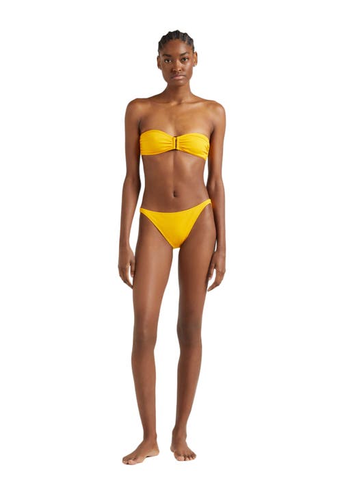 Shop Vilebrequin Solid Sculpt Ring Bandeau Bikini Top In Mangue