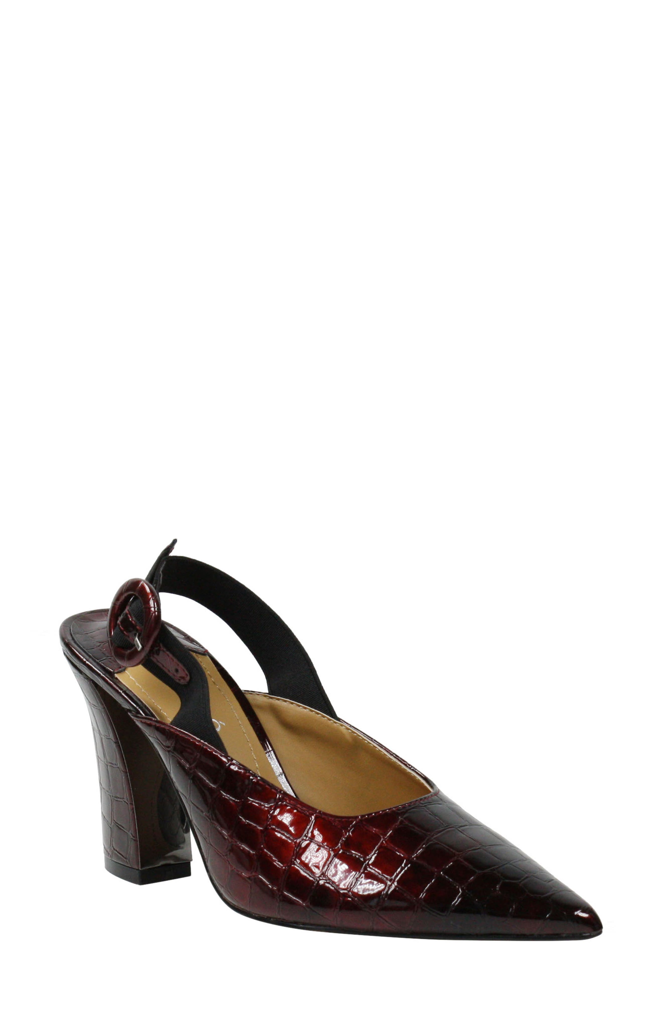 men s crocs shoes wide width on J Renee Marianela Croc Embossed Pointed Toe Pump Wide Width Available Nordstrom Rack