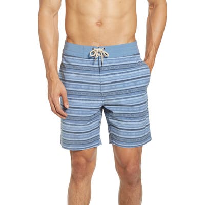 Faherty Classic Board Shorts, Blue