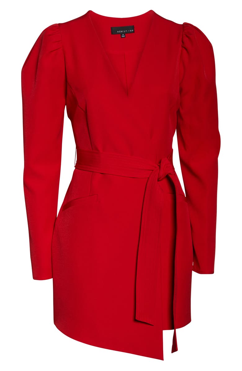 ADELYN RAE Camryn Blazer Dress, Alternate, color, RED