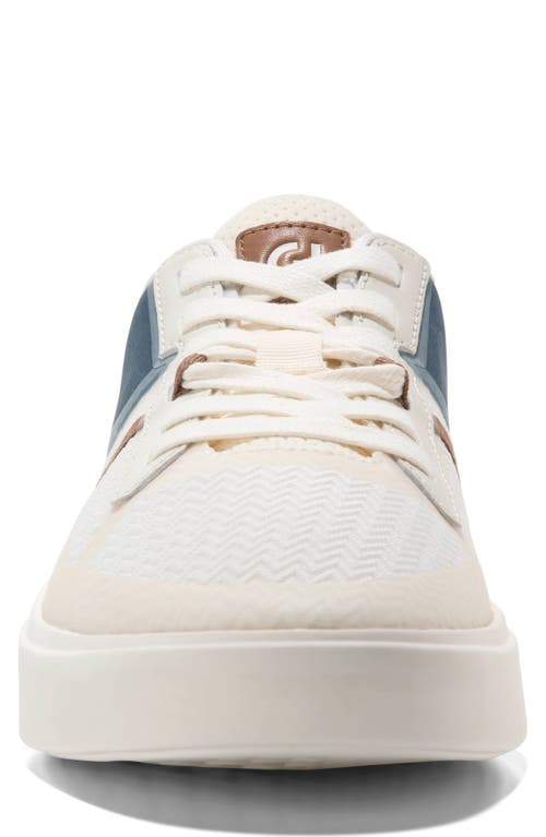 Cole Haan Grand Crosscourt Winner Sneaker In Ivory/navy/tan