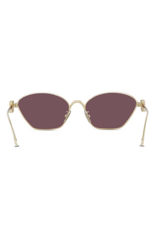Loewe Lw40115u Anagram 30y Gold Sunglasses In Shiny Endura Gold/violet