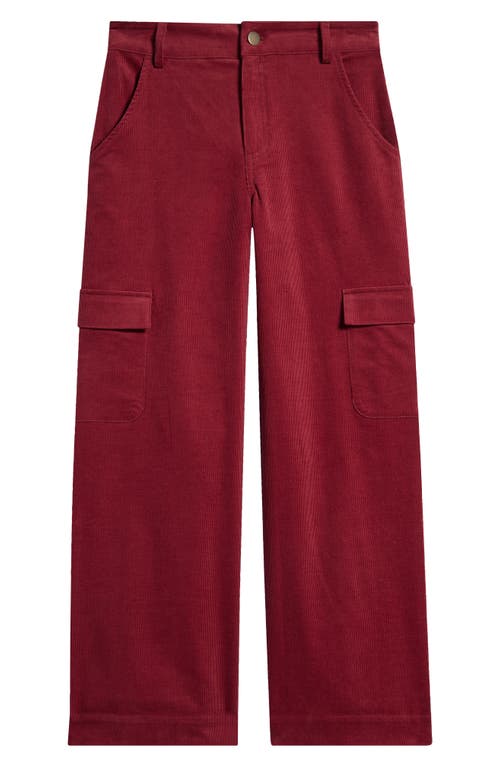 TREASURE & BOND TREASURE & BOND KIDS' WIDE LEG CORDUROY CARGO PANTS