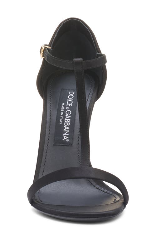 Dolce & Gabbana Woman Sandals Black Size 7.5 Textile Fibers In Black