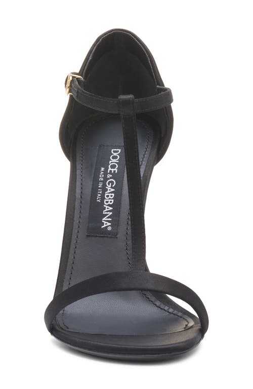 Shop Dolce & Gabbana Dolce&gabbana Keira T-bar Sandal In 80999 Nero