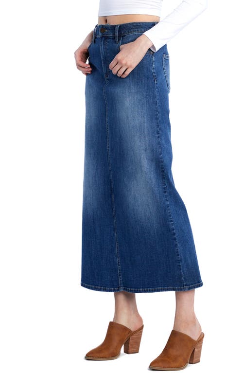 Shop Wash Lab Denim Perfect Denim Pencil Skirt In Perfect Blue