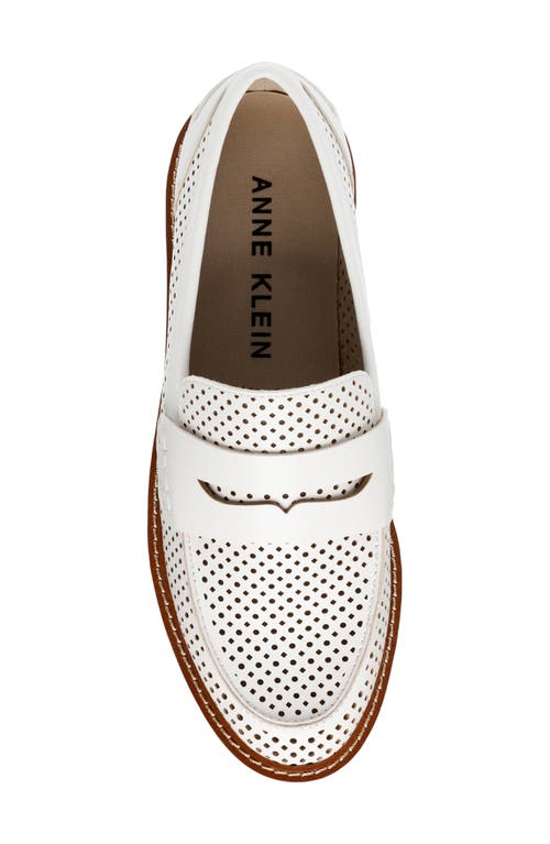 Shop Anne Klein Elia Loafer In White