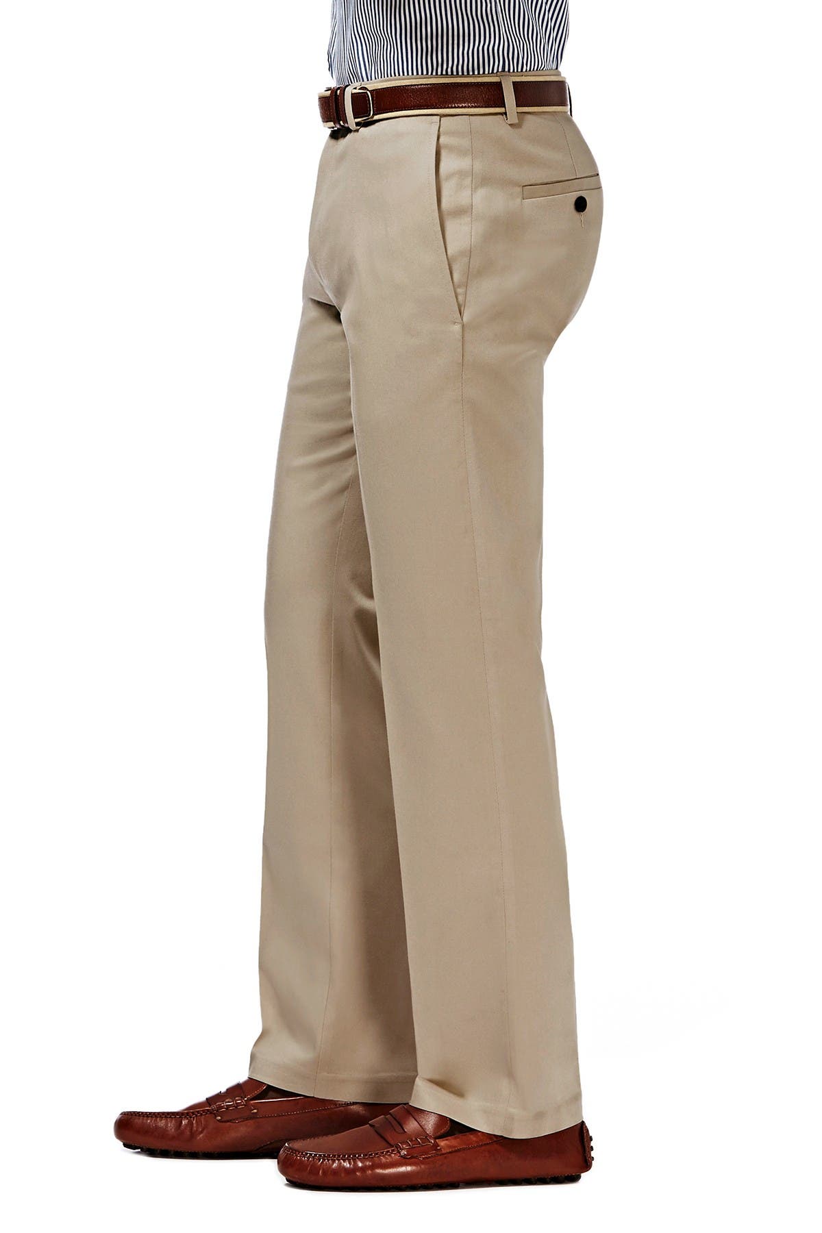 haggar premium no iron straight fit khaki pants