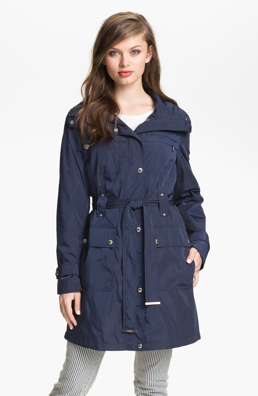 Calvin Klein Packable Trench Coat with Detachable Hood Nordstrom