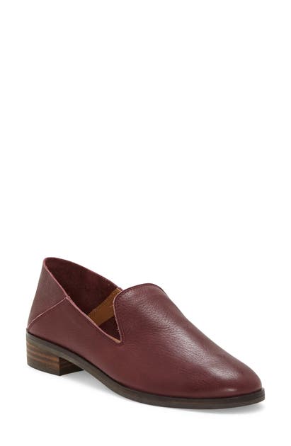 Lucky Brand Cahill Flat In Sugar Red Leather