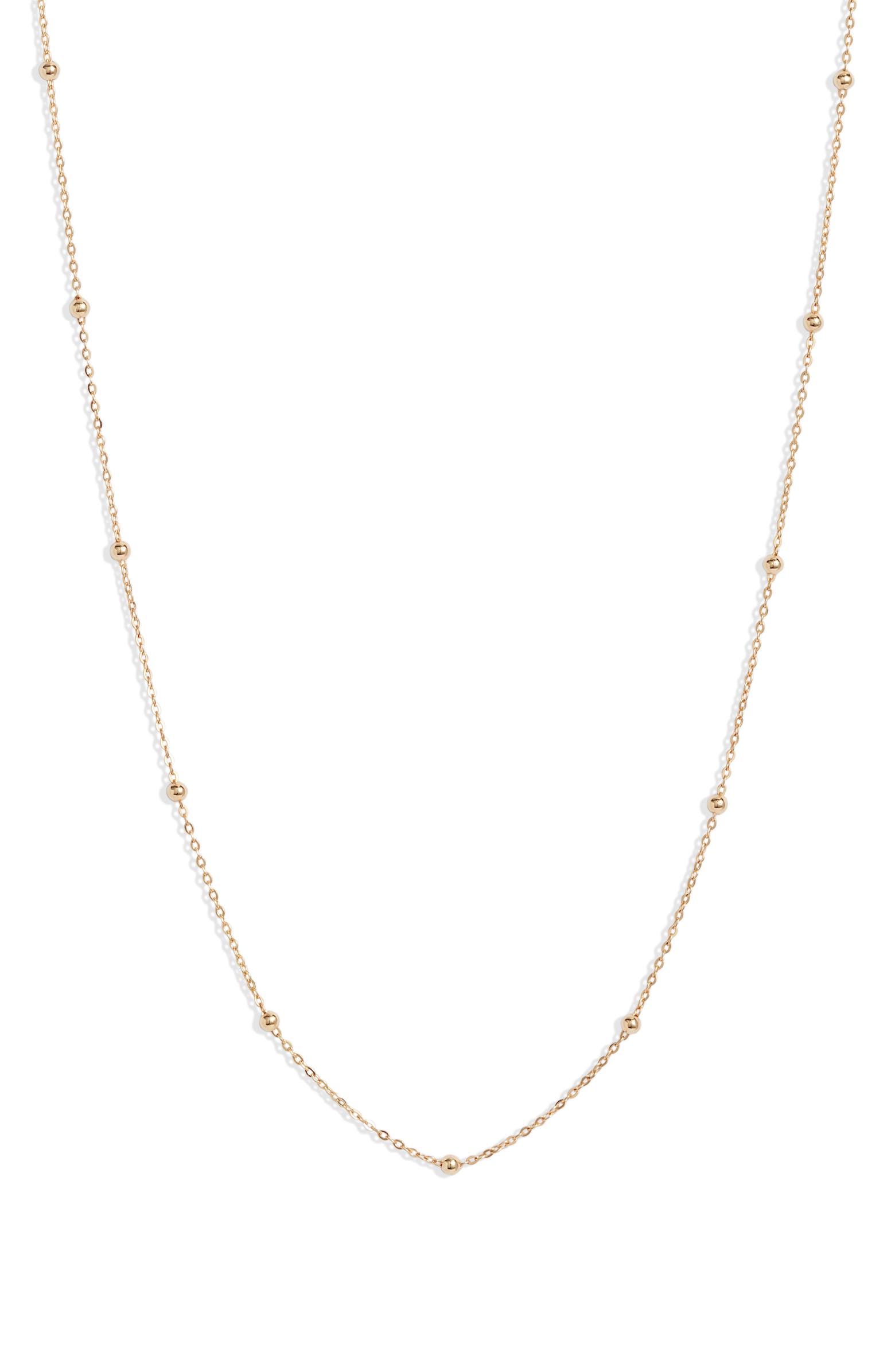 Bony Levy 14K Gold Ball Bead Chain Necklace | Nordstrom