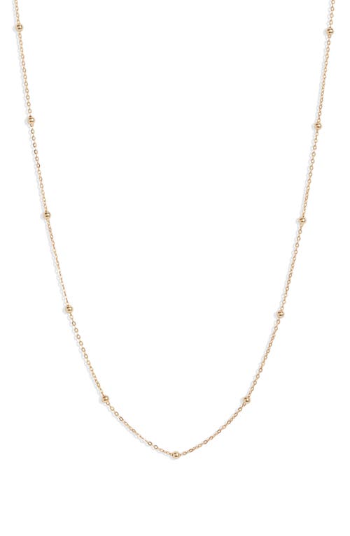 Bony Levy 14k Gold Ball Bead Chain Necklace