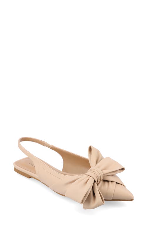 Journee Collection Sabrina Slingback Flat In Nude